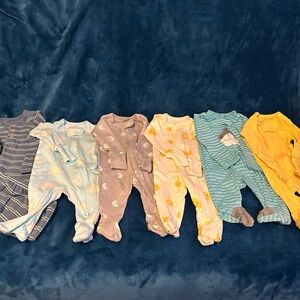 Baby Footed Sleeper Collection - Pastel Stripes and Patterns